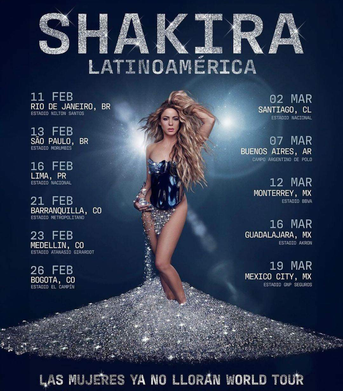 Gira de conciertos 2025 de Shakira •